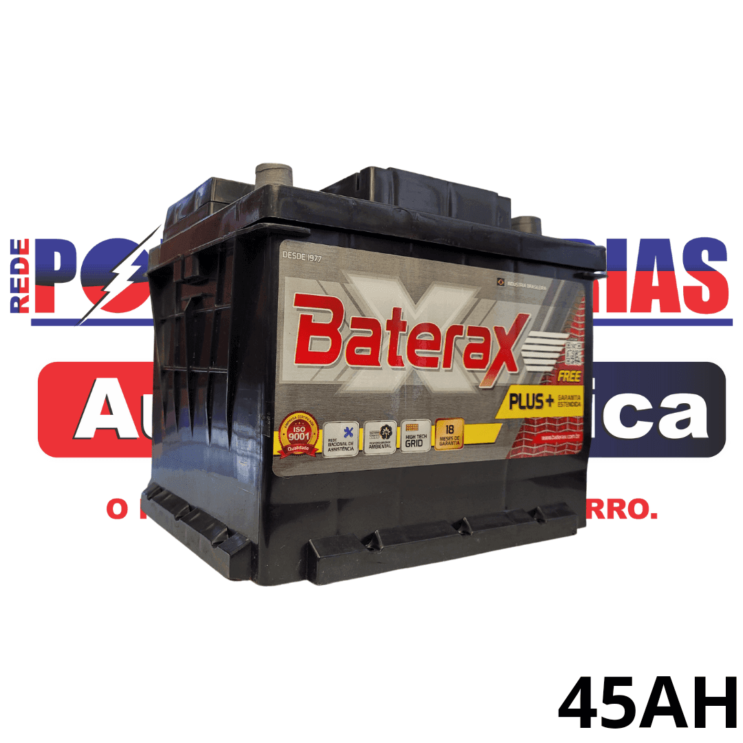 Bateria Baterax 45Ah BF45D Plus + CCA 280