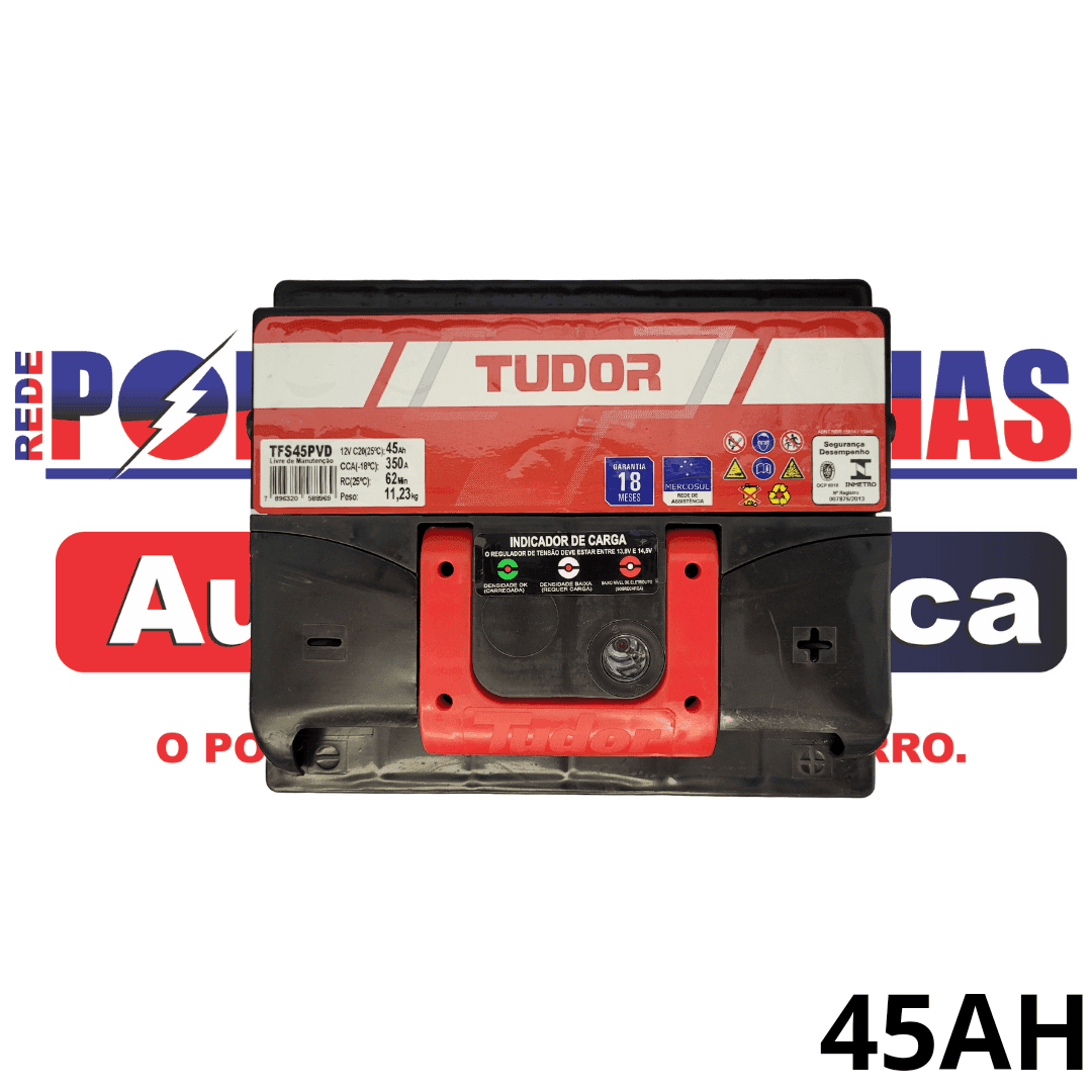 Bateria Tudor 45Ah TFS45PVD CCA 350